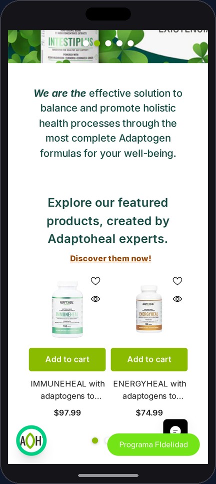 AdaptoHeal Below Fold